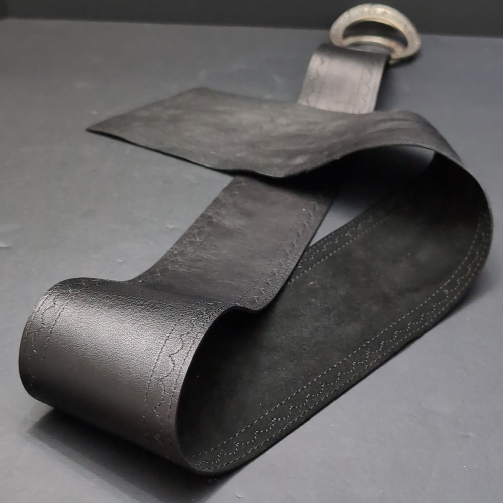 Brighton Women's Black Soft Suede Double Buckle Belt.M. - Picture 6 of 10